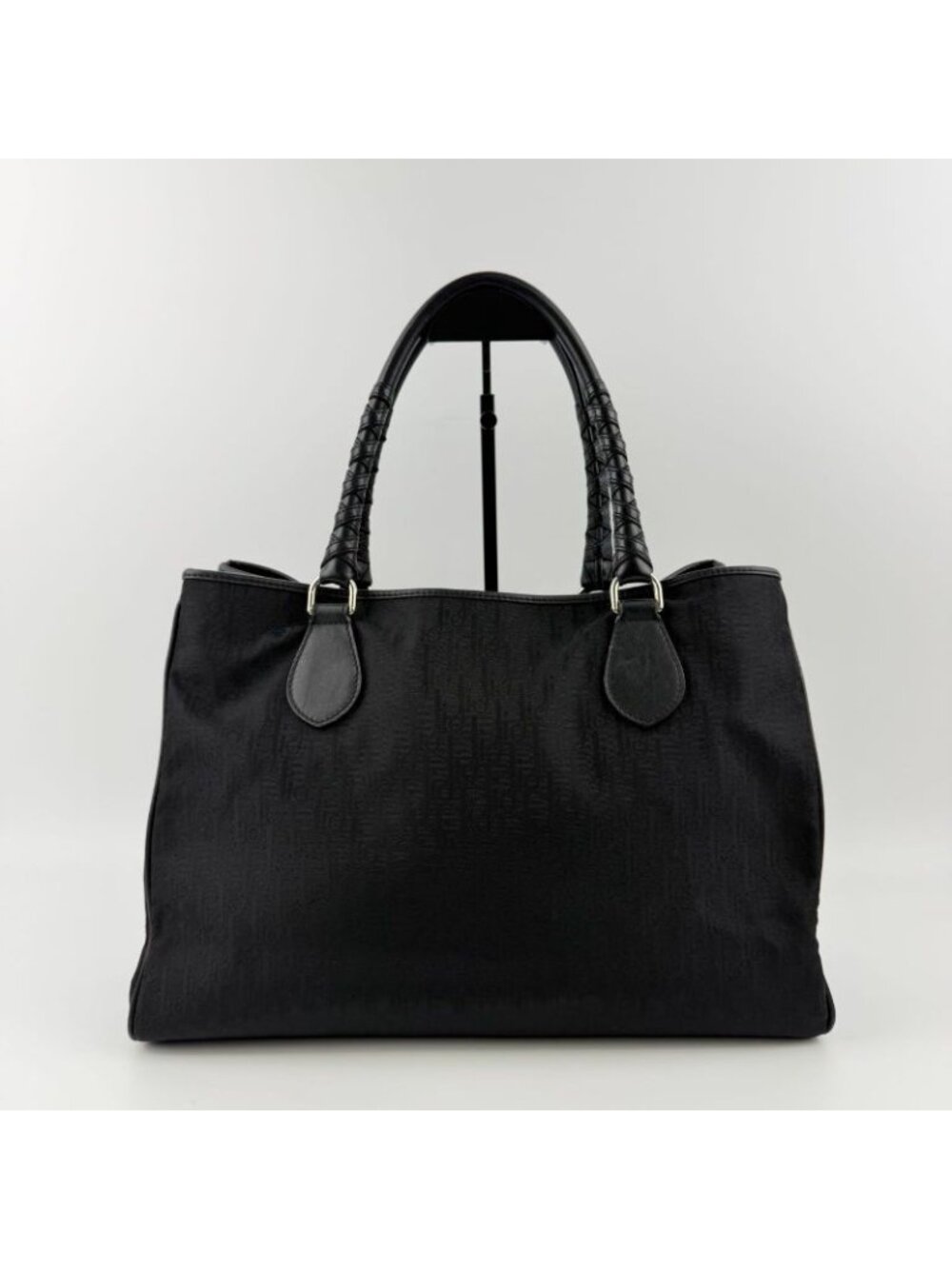 Dior Tote Black Nylon Canvas Vintage - Picture 2 of 15